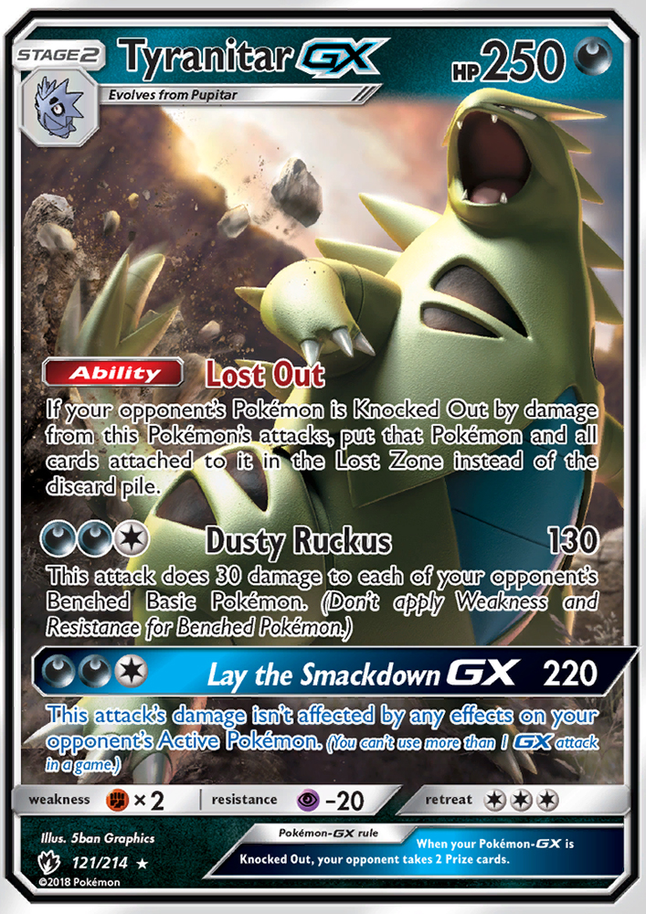 Tyranitar GX - Pokémon TCG Card