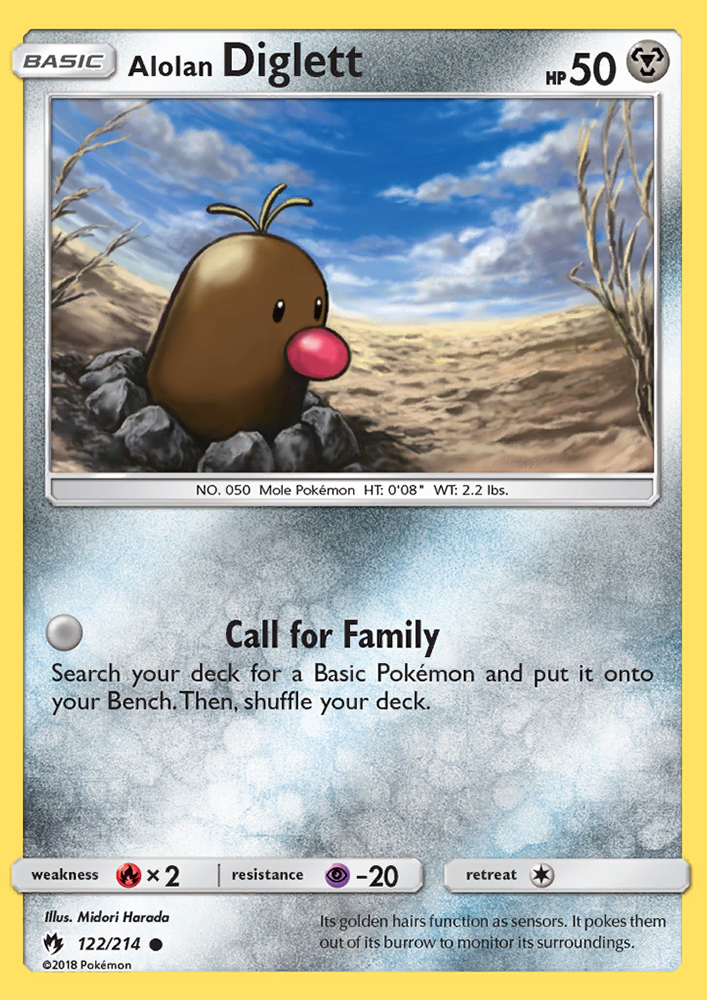 Alolan Diglett - Pokémon TCG Card