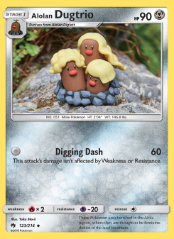 Alolan Dugtrio - pokemon TCG Card