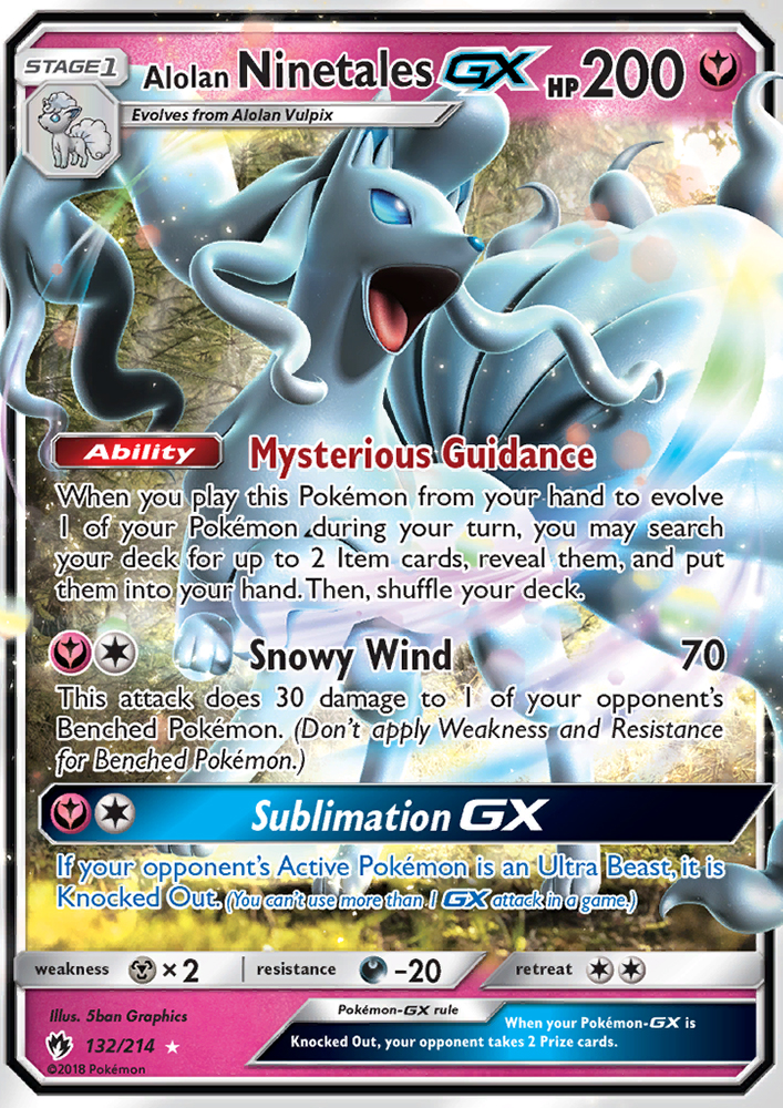 Alolan Ninetales GX - Pokémon TCG Card