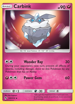 Carbink - pokemon TCG Card