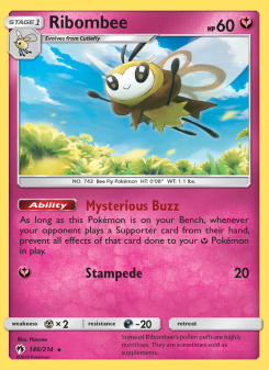 Ribombee - pokemon TCG Card