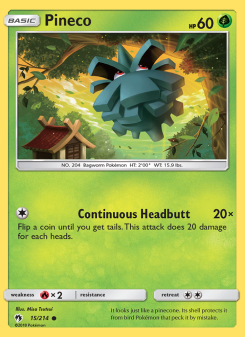 Pineco - pokemon TCG Card