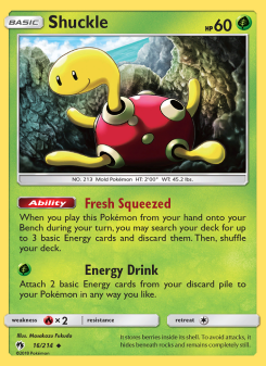 Shuckle - pokemon TCG Card