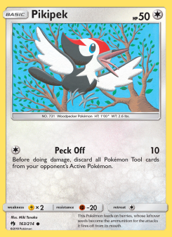 Pikipek - pokemon TCG Card