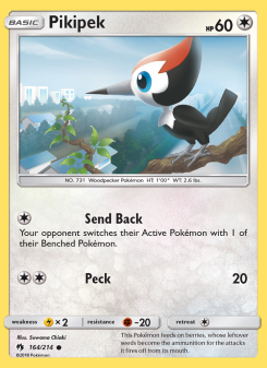 Pikipek - pokemon TCG Card