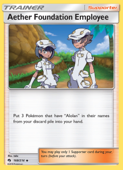 Aether Foundation Employee - pokemon TCG Card