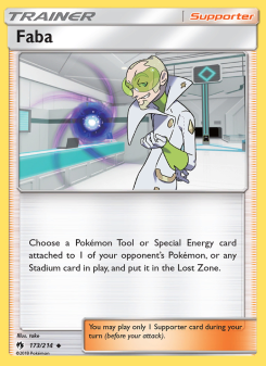 Faba - pokemon TCG Card