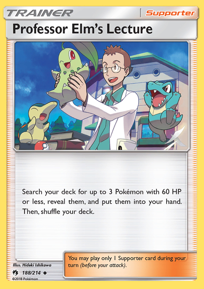 Professor Elm’s Lecture - Pokémon TCG Card