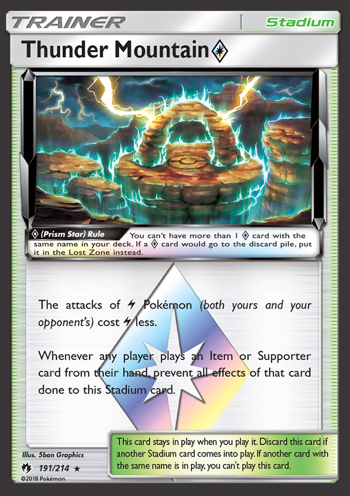 Thunder Mountain ◇ - Pokémon TCG Card