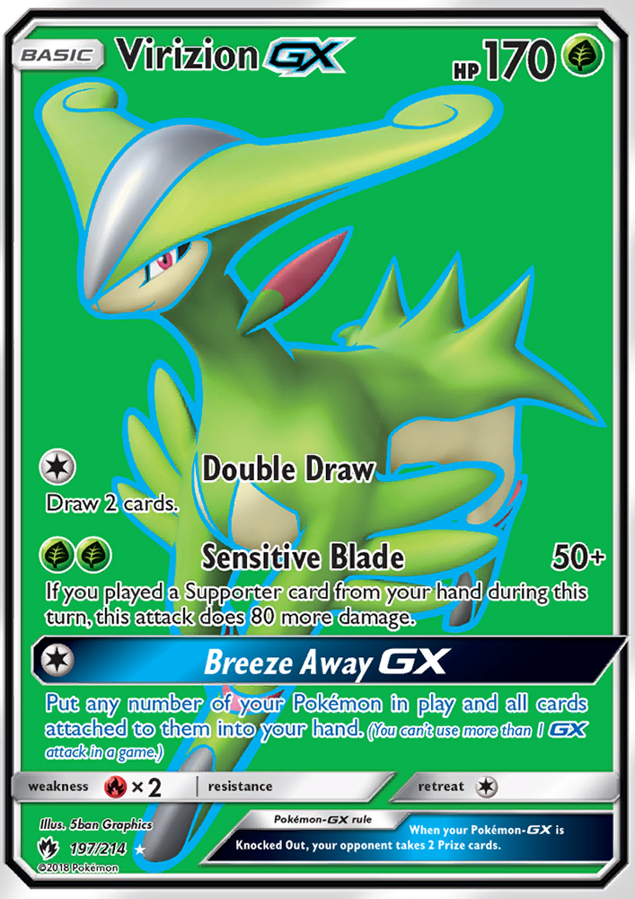 Virizion GX - Pokémon TCG Card