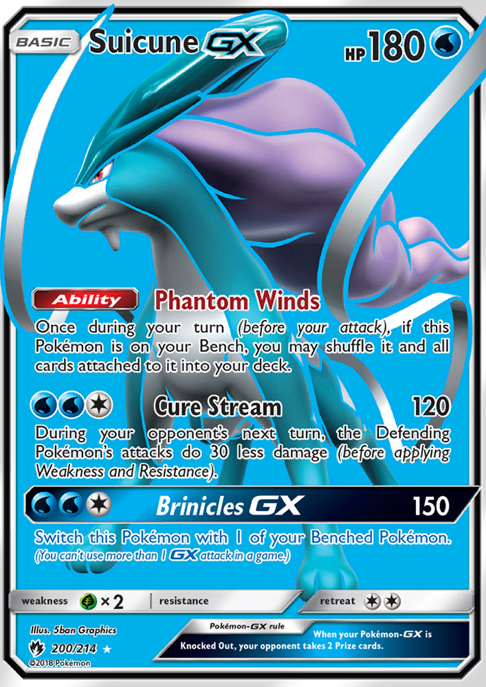Suicune GX - Pokémon TCG Card