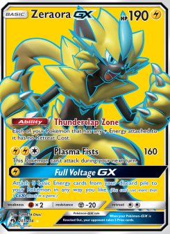 Zeraora GX - pokemon TCG Card