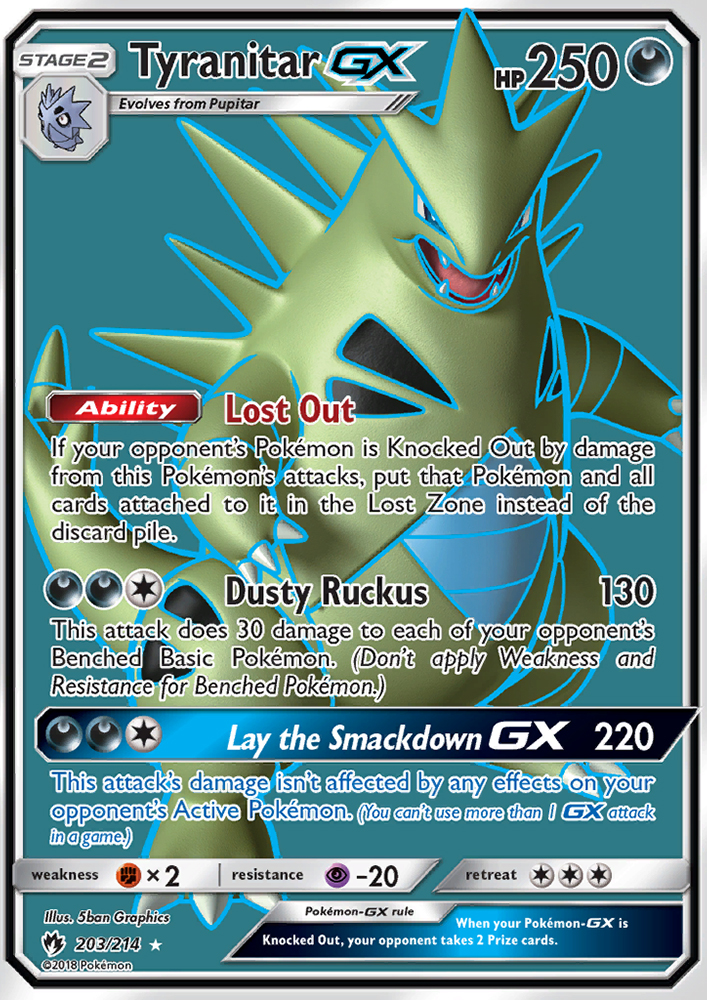 Tyranitar GX - Pokémon TCG Card