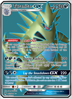 Tyranitar GX - pokemon TCG Card
