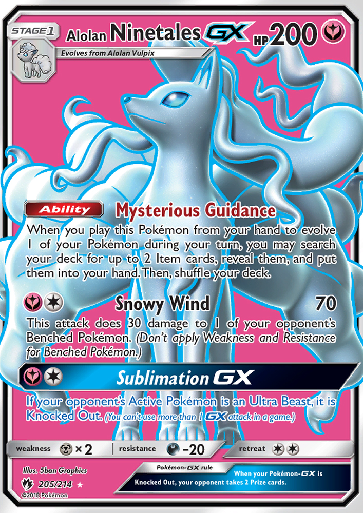 Alolan Ninetales GX - Pokémon TCG Card