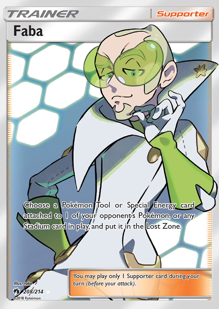 Faba - Pokémon TCG Card