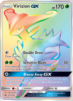 Virizion GX - pokemon TCG Card