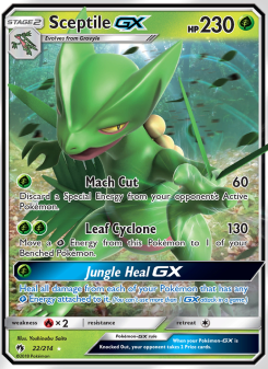 Sceptile GX - pokemon TCG Card