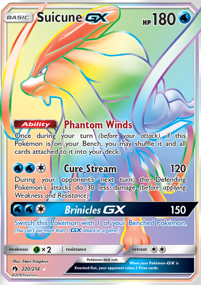 Suicune GX - Pokémon TCG Card