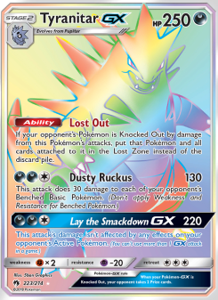 Tyranitar GX - pokemon TCG Card