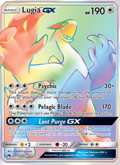 Lugia GX - pokemon TCG Card