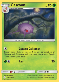 Cascoon - pokemon TCG Card