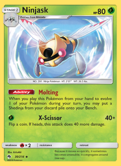 Ninjask - pokemon TCG Card