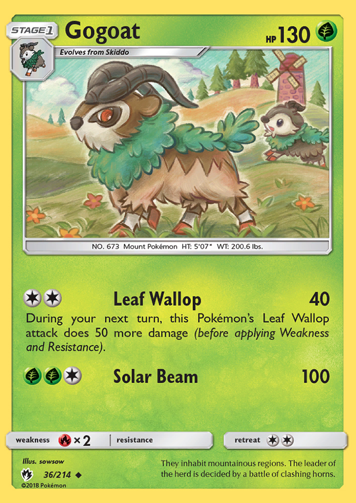 Gogoat - Pokémon TCG Card