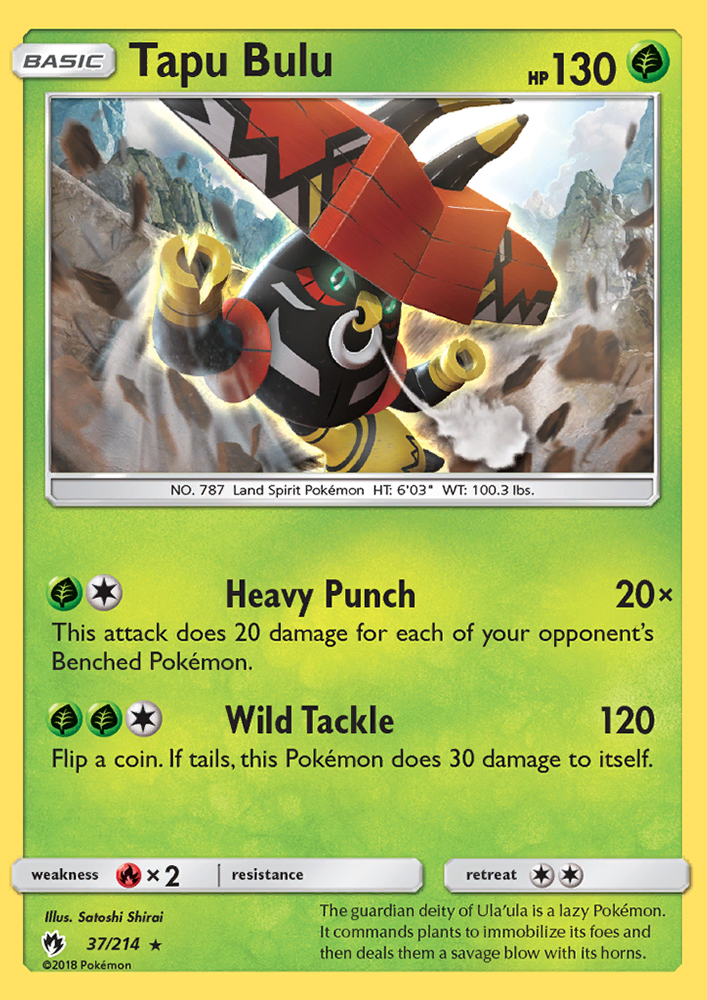 Tapu Bulu - Pokémon TCG Card