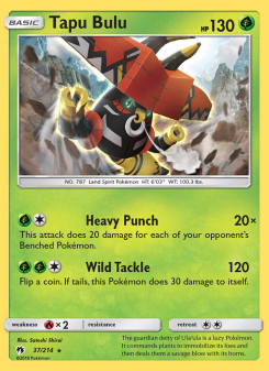 Tapu Bulu - pokemon TCG Card