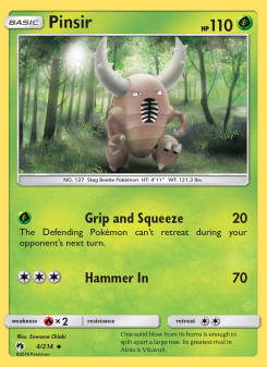 Pinsir - pokemon TCG Card
