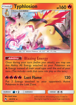 Typhlosion - pokemon TCG Card