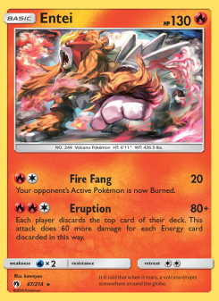 Entei - pokemon TCG Card