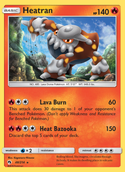 Heatran - pokemon TCG Card