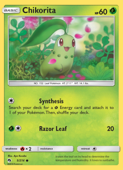 Chikorita - pokemon TCG Card