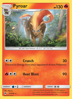 Pyroar - pokemon TCG Card