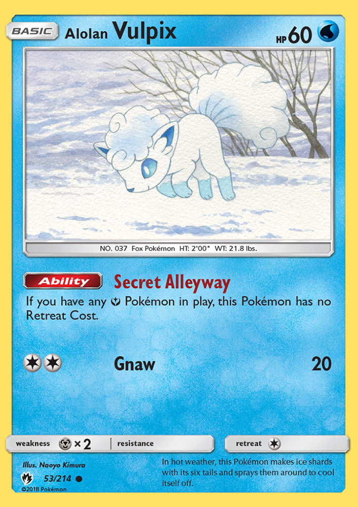 Alolan Vulpix - Pokémon TCG Card