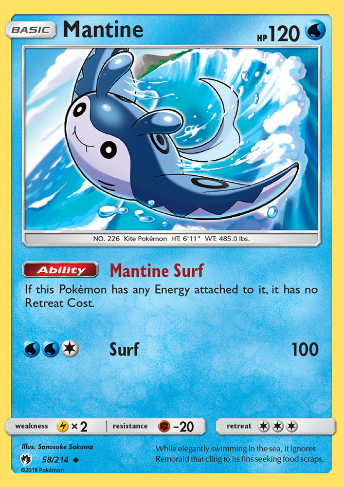 Mantine - Pokémon TCG Card
