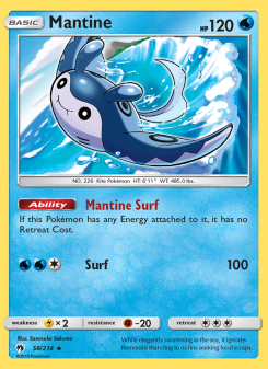 Mantine - pokemon TCG Card