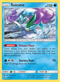Suicune - pokemon TCG Card