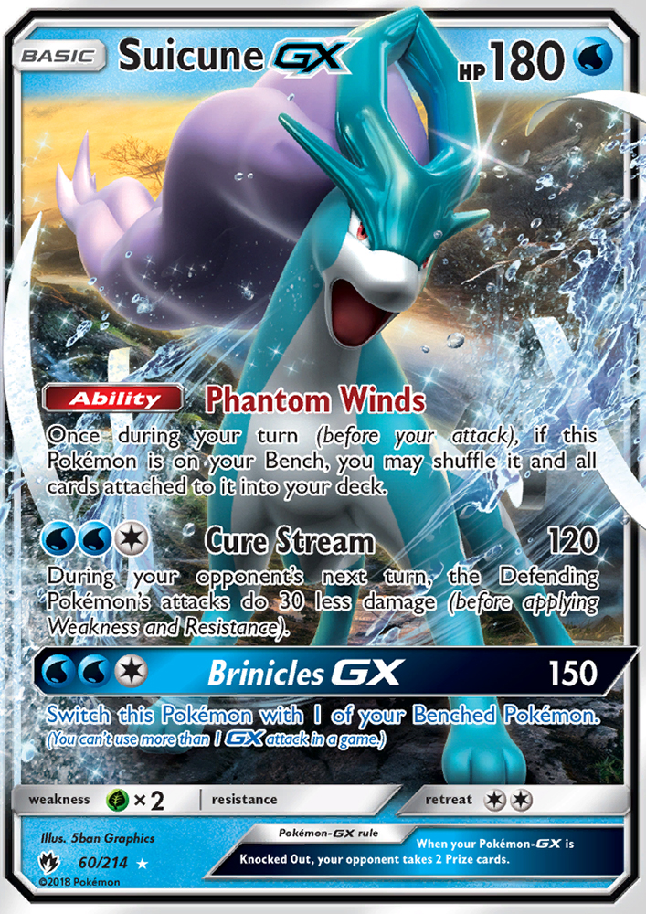 Suicune GX - Pokémon TCG Card