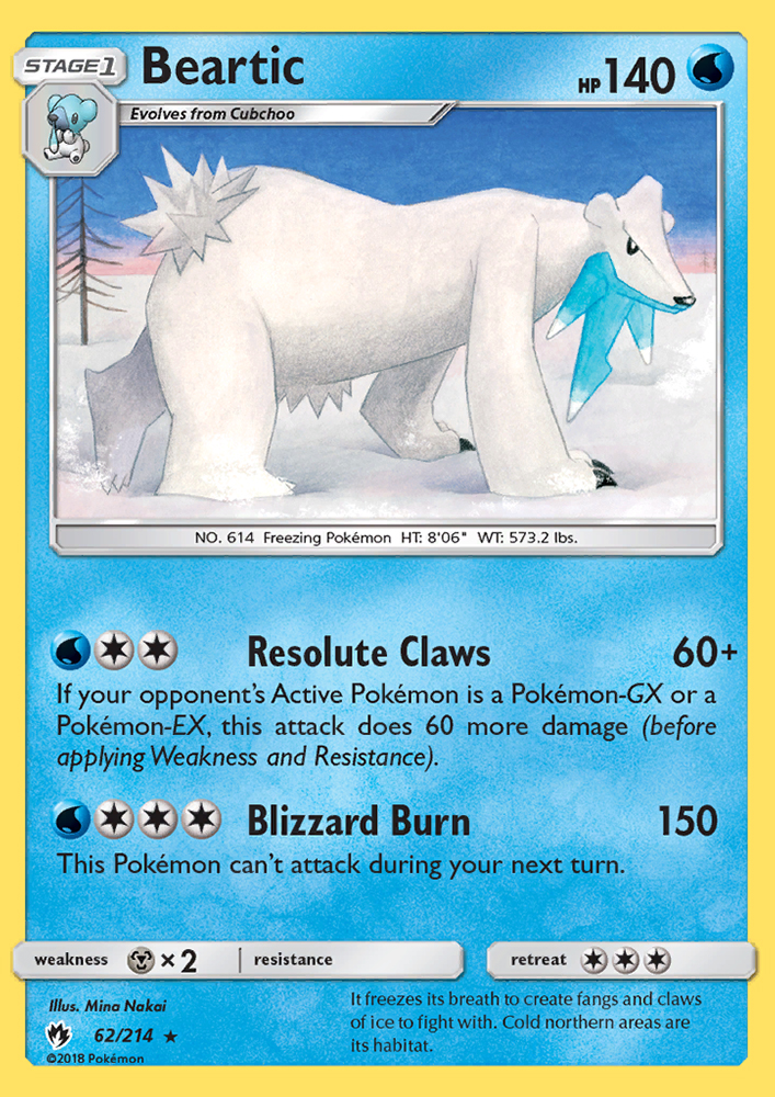 Beartic - Pokémon TCG Card