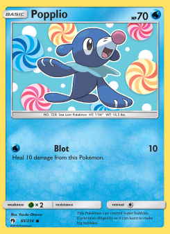 Popplio - pokemon TCG Card