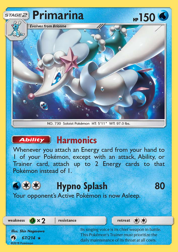 Primarina - Pokémon TCG Card