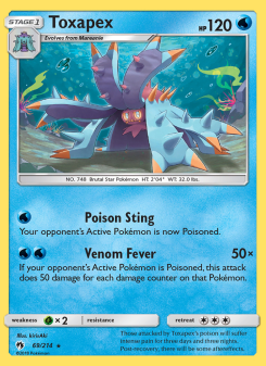 Toxapex - pokemon TCG Card