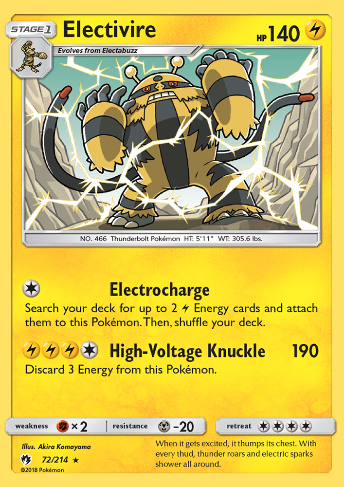 Electivire - Pokémon TCG Card