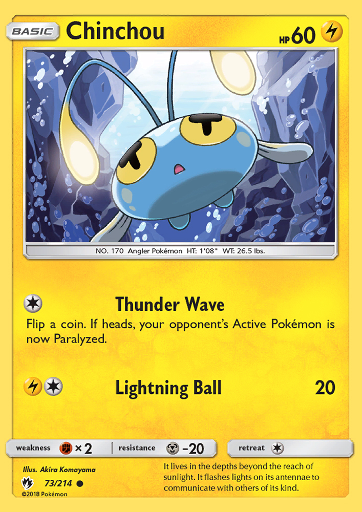 Chinchou - Pokémon TCG Card