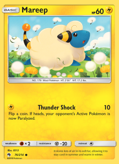Mareep - pokemon TCG Card