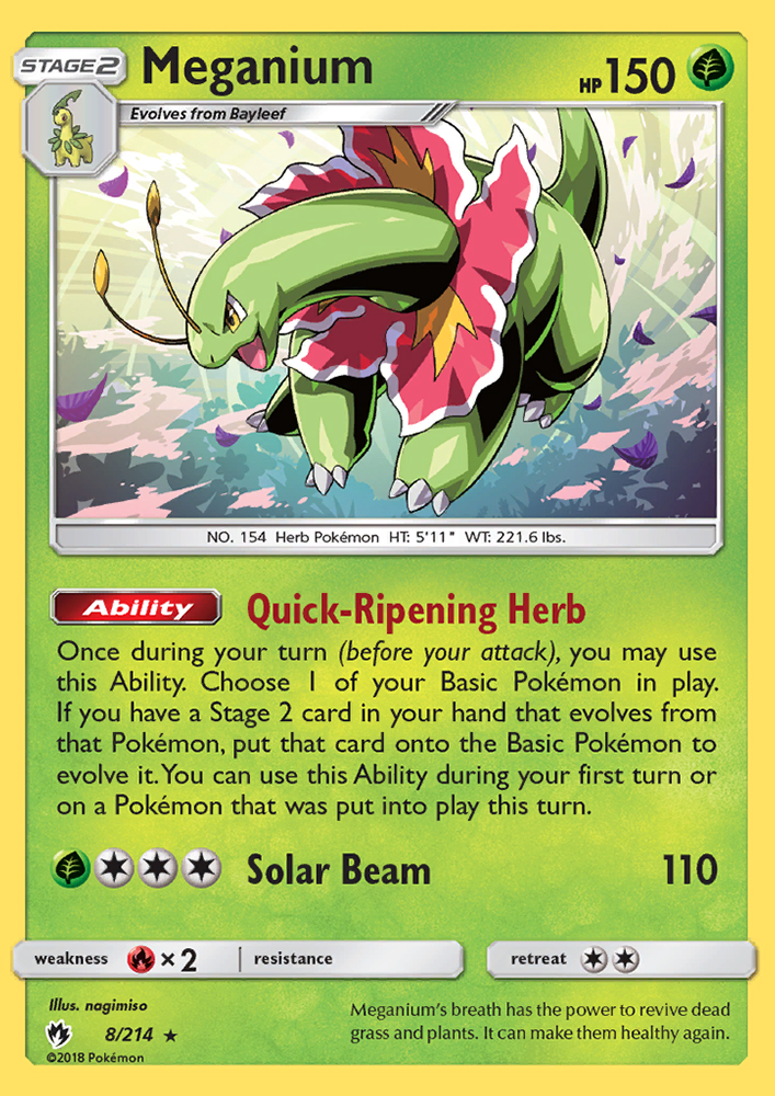 Meganium - Pokémon TCG Card